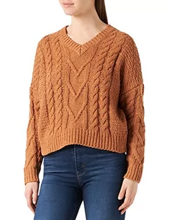 Swetry damskie - Replay Sweter damski, 116 brązowy, L - grafika 1