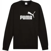 Bluzy męskie - Bluza męska Puma ESS No.1 Logo Crew TR czarna 682560 01 S - miniaturka - grafika 1