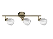 Lampy sufitowe - Britop Wave Lampa sufitowa (spot) 3-punktowa Patyna 2102311 - miniaturka - grafika 1