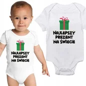 Body dla niemowląt - Body NIEMOWLĘCE Białe NAJLEPSZY PREZENT NA ŚWIECIE Mikołajki Święta Wz - 74 - miniaturka - grafika 1