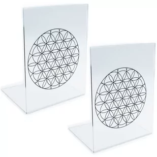 Podpórka do książki z plexi 2mm - Kwiat Życia 2 szt. - Podpórki do książek - miniaturka - grafika 1