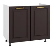 Meble kuchenne - Bristol Szafka Dolna Pod Zlewozmywak D2Z-90 Czarny Mat - miniaturka - grafika 1