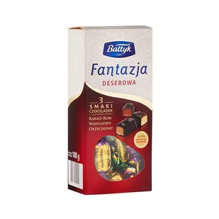 Bałtyk Fantazja Deserowa - Praliny 3 Smaki 180g - Bombonierki i czekoladki - miniaturka - grafika 1