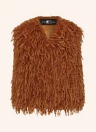 Moda i Uroda OUTLET - Luisa Cerano Kamizelka Ze Sztucznego Futra braun - miniaturka - grafika 1