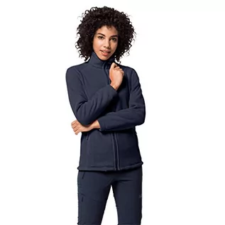 Kurtki damskie - Jack Wolfskin Damska kurtka polarowa Midnight Moon Women niebieski niebieski (midnight blue) S 1703862-409-Small - grafika 1