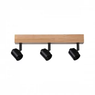 Paulmann Arvid lampa podsufitowa 3x20W czarna/drewno 66772 - Lampy sufitowe - miniaturka - grafika 1