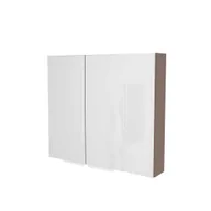 Szafki łazienkowe - Szafka łazienkowa wisząca z lustrem Devo Vena 2.0 80 cm prawa structure stone grey VE2-SWL2DP80-F101L65 - miniaturka - grafika 1