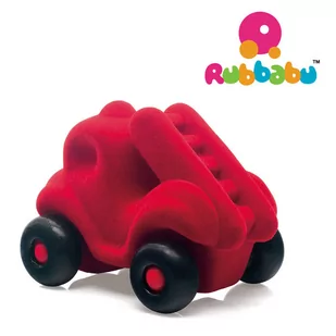 Rubbabu Rubbabu - wóz strażacki sensoryczny czerwony - Zabawki sensoryczne - miniaturka - grafika 2