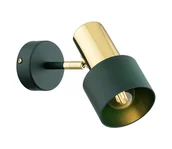 Lampy ścienne - Argon 8111 - Kinkiet punktowy DORIA 1xE27/15W/230V zielony/mosiądz - miniaturka - grafika 1