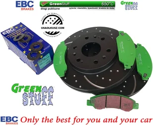 Przednie klocki GreenStuff + NAWIERCANE NACINANE tarcze hamulcowe 330mm EBC seria GD Chevrolet Avalanche 1500 2007-2008 - Tarcze hamulcowe - miniaturka - grafika 1