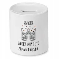 Skarbonki - Skarbonka dla Miłosza na Urodziny Idealny Prezent z Nadrukiem ze Zdjęciem + Opakowanie na prezent (wzór 02) - miniaturka - grafika 1