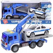 Samochody i pojazdy dla dzieci - Ciężarówka leweta dźwig auto  policja - miniaturka - grafika 1