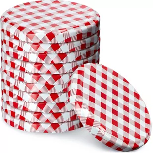 Wieczka do słoików i butelek Kalbo 53 mm czerwona krata, 10 szt. - Pojemniki kuchenne Wieczka do słoików i butelek Kalbo 53 mm czerwona krata, 10 szt. - Pojemniki kuchenne - miniaturka - grafika 1