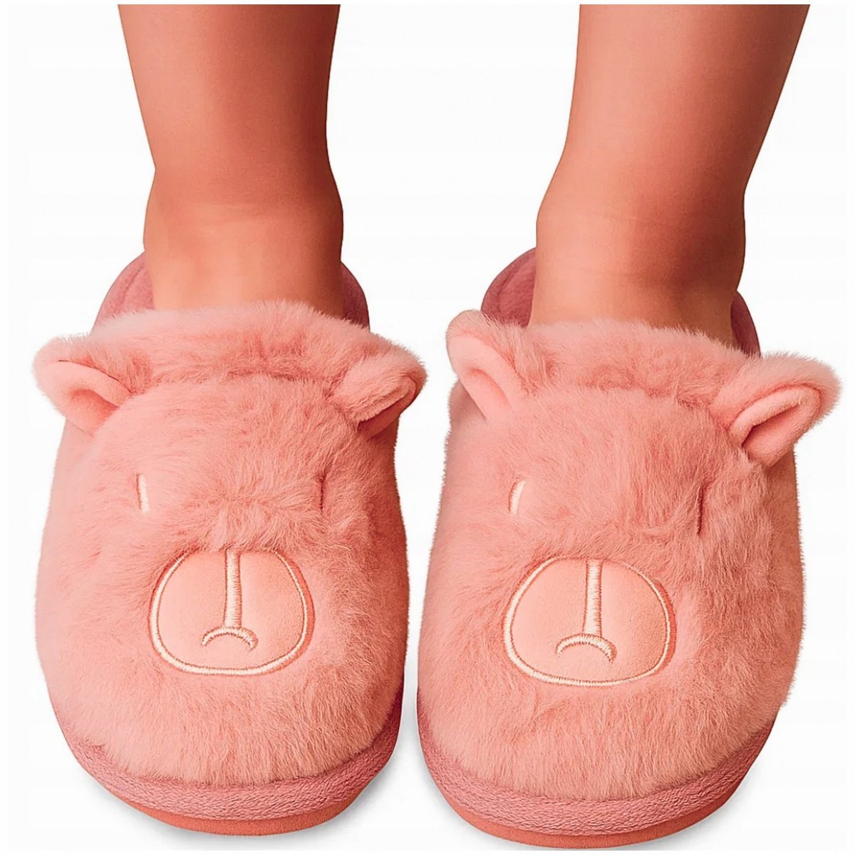 Kapcie dziecięce KAPIBARA miękkie wsuwane papcie pluszowe lekkie roz. 32/33