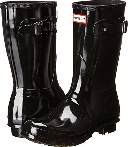 Hunter Oryginalne damskie kalosze Short Gloss, czarny - czarny Black - 43 EU