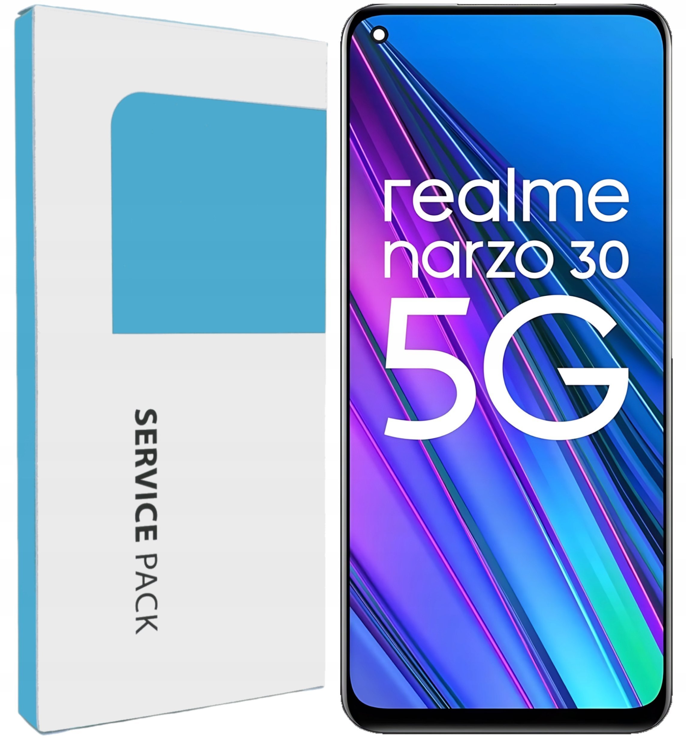 Oryginał Zila do Realme Narzo 30 5G Wyświetlacz LCD Dotyk 5904858345670