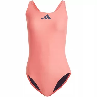 Kostium kąpielowy damski adidas 3 Bar Logo Swimsuit różowy IQ3985 40 - Stroje kąpielowe - miniaturka - grafika 1