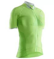 Koszulki i topy damskie - X-Bionic Damska koszulka z krótkim rękawem Invent 4.0 Bike Race z zamkiem błyskawicznym, zielona/magnolia fioletowa, XL RT-BT00S19W - miniaturka - grafika 1