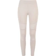 Legginsy - Urban Classics Damskie legginsy Tech Mesh, Ciepły szary, 3XL - miniaturka - grafika 1