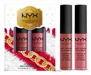 Szminki - NYX Professional Makeup - LIP CREAM DUO - Zestaw 2 pomadek w płynie Soft Matte - Rome, Cannes - miniaturka - grafika 1