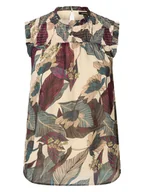 Bluzki damskie - More & More Bluzka w kolorze beżowo-zielonym - miniaturka - grafika 1