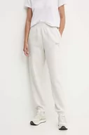 Spodnie damskie - Reebok spodnie dresowe kolor szary melanżowe 100075405 - miniaturka - grafika 1