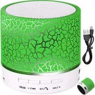 Głośniki przenośne - GŁOŚNIK BEZPRZEWODOWY PRZENOŚNY BLUETOOTH FM LED-zielony - miniaturka - grafika 1