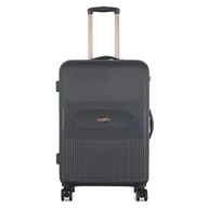 Walizki - Średnia walizka podróżna na kółkach exclusive 24" - czarna Semi Line - miniaturka - grafika 1