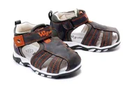 Buty dla dziewczynek - WOJTYŁKO 1S41121 khaki, sandały dziecięce, rozmiary: 20-23 - Wojtyłko - miniaturka - grafika 1