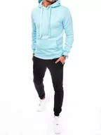 Dresy męskie - Dres męski błękitno-czarny Dstreet AX0650-L - miniaturka - grafika 1