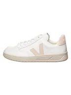 Trampki damskie - Veja Skórzane sneakersy "V 12" w kolorze biało-beżowym - miniaturka - grafika 1