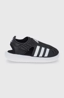Sandały damskie - Adidas sandały dziecięce Water Sandal kolor czarny - grafika 1
