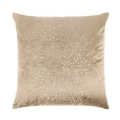 Poszewki na poduszki - Spod Igły i Nitki, Beżowa Poszewka Velvetowa Do Zasłony  SHINY, 45x45 cm - miniaturka - grafika 1