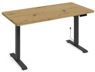 Biurka - Elior Nowoczesne biurko do pracy na stojąco dąb artisan + czarny - Nue 4X - miniaturka - grafika 1