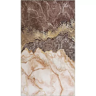 Koniakowo-kremowy dywan odpowiedni do prania 150x80 cm – Vitaus - Dywany - miniaturka - grafika 1