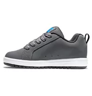 Trampki męskie - DC Shoes Męskie trampki Court Graffik-Leather Shoes for Kids Sneaker, ciemnoszare/czarne, 32 EU - miniaturka - grafika 1