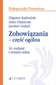 E-booki - prawo - Zobowiązania - część ogólna z testami online - miniaturka - grafika 1