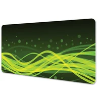 Podkładki na biurko - Mata ochronna z nadrukiem Zielone paski 90x45 cm - miniaturka - grafika 1
