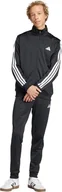 Dresy męskie - Dres męski adidas Sportswear Basic 3-Stripes Tricot czarny JI8858 2XL - miniaturka - grafika 1
