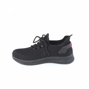 Sneakersy damskie News 21TX02-3677 czarne/czerwone - Sneakersy damskie - miniaturka - grafika 2