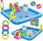 Baseny ogrodowe - Basen Dla Dzieci Zjeżdżalnia Zabawki Plac Zabaw Xl D589 - miniaturka - grafika 1