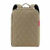 Torby na laptopy - reisenthel Classic Backpack 39 cm komora na laptopa rhombus olive - miniaturka - grafika 1