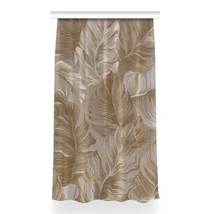 Zasłona do salonu do sypialni 150x260 Złote liście, Fabricsy - Zasłony - miniaturka - grafika 1