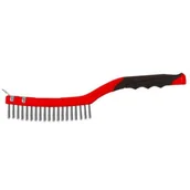 Nożyczki krawieckie - Proline szczotka druciana stal nierdzewna 3x19 rzędów 340mm 32623 32623 - miniaturka - grafika 1