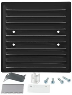 Un Kratka Metalowa 150*150Mm Uchwyt Rozprężny Czarna KRA 303-4 CZ 1110003666550 - Kratki wentylacyjne - miniaturka - grafika 1