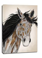 Obrazy i zdjęcia na płótnie - Feathered Horse - obraz na płótnie Wymiar do wyboru: 40x60 cm - miniaturka - grafika 1