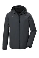 Kurtki męskie - G.I.G.A. DX Męska kurtka funkcyjna/kurtka outdoorowa wodoszczelna z kapturem GW 32 MN JCKT, antracyt, 4XL, 41867-000 - miniaturka - grafika 1