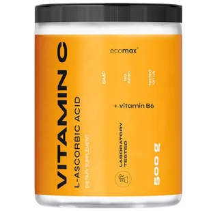 Vitamin C ECOMAX 500 g - Witaminy i minerały dla sportowców - miniaturka - grafika 1