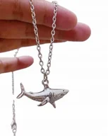 Wisiorki - Naszyjnik wisiorek Rekin srebrny Shark prezent - miniaturka - grafika 1