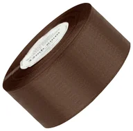 Prace ręczne dla dzieci - Tasiemka WSTĄŻKA SATYNOWA brązowa 50mm - 32mb - miniaturka - grafika 1